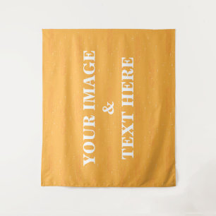 Personalized Custom Your Own Photo & Text Tapestry