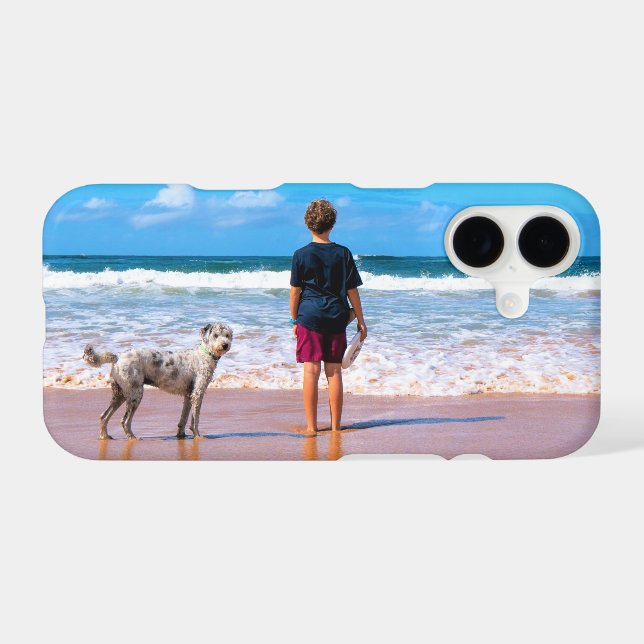Personalized Custom Your Pet Photo iPhone Case (Back Horizontal)