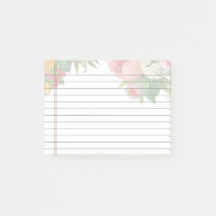 Personalized Customizable Lined Notebook Paper Post-it Notes