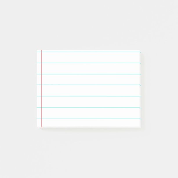 Lined Paper Postit® Notes Sticky Notes Zazzle UK