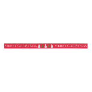 Personalized Customized Merry Christmas Grosgrain Grosgrain Ribbon