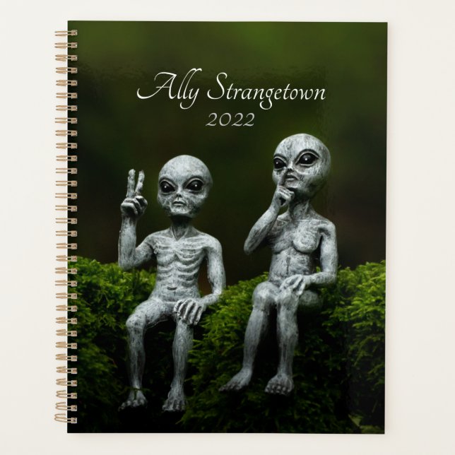 Personalized Cute Alien Planner (Front)