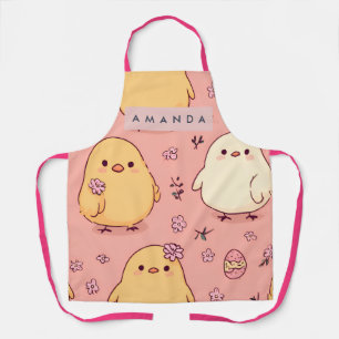 Personalized Cute Baby Chicks Pattern Apron