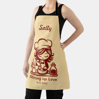 Personalized Cute Baking Apron for Women