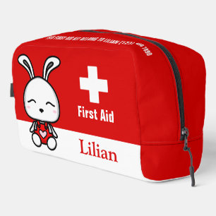 Personalized Cute Bunny First Aid Kit Bag