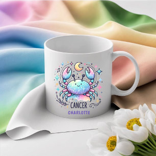 Personalized Cute Cancer Zodiac Crab Astrology Coffee Mug
