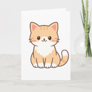 Personalized Cute Cat Gift – Custom Pet Name Minim Card