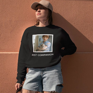 Personalized Cute Cat Mom Photo Quote Custom Pet Sweatshirt