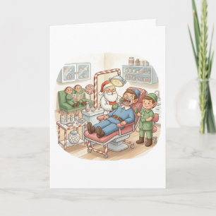Personalized Cute Christmas Card for Orthodontist
