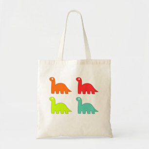 Personalized Cute Dino Dragon Tote Bag