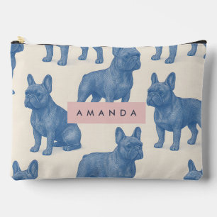 Personalized Cute French Bulldog Accessory Pouch