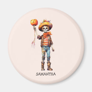 Personalized Cute Kid Zombie Halloween (3) Magnet