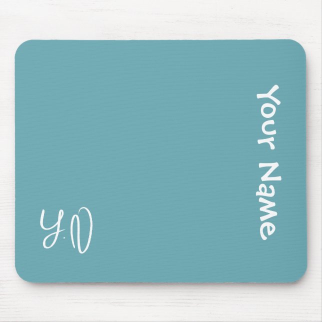 Personalized Cute Mouse Pad – Name & Initials Gift (Front)