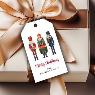 Personalized Cute Nutcracker Merry Christmas Gift Tags