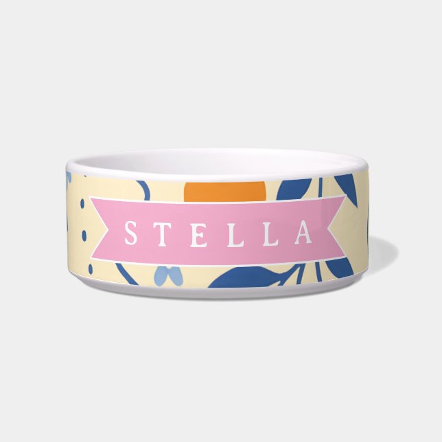 Personalized cute retro citrus folk pattern bowl (Front)