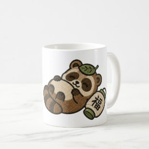 Personalized Cute Tanuki Mug Japanese Lucky Gift
