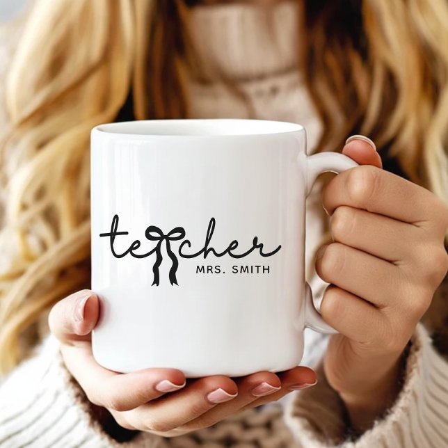 personalized cute teacher mug gift for teachers (personalized coffee cup teachers, thank you teacher mug gift, teacher appreciation coffee mug,)