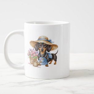 Personalized Dachshund Garden Specialty Mug 