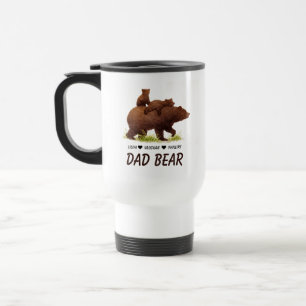 Personalized Dad Bear Cute Custom Father’s Day Travel Mug
