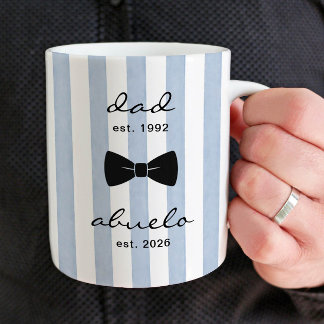 Personalized Dad to Abuelo Mug Gift