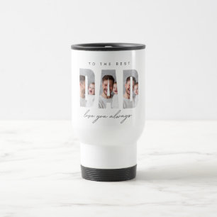 Personalized Dad Travel Mug with Photo   Best Dad 