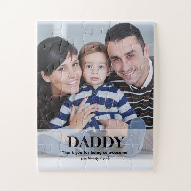 Personalized Daddy photo Father's day Gift Idea  Jigsaw Puzzle (Vertical)