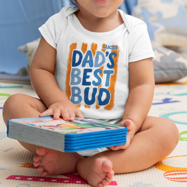 Personalized Dad's Best Bud Baby Bodysuit (Creator Uploaded)