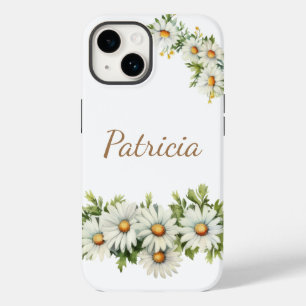 Personalized Daisy Floral Name Phone Case