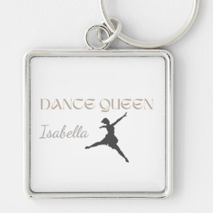 Personalized Dance Queen, Gift or Her, Ballet Key Ring