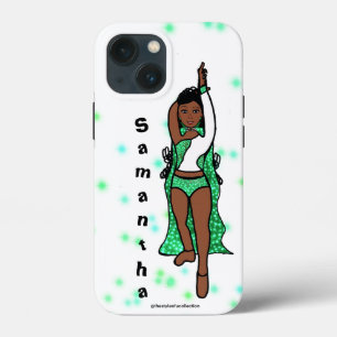Personalized Dancer iPhone / iPad case Green Cape