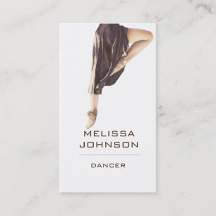 Personalized Dancer Modern Business Cart Card