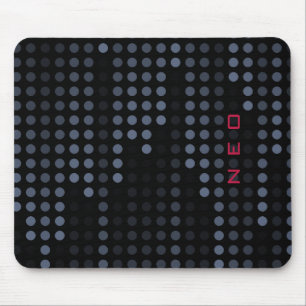 Personalized Dark Polka Dots Matrix patterned Mouse Mat