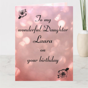 Personalized Daughter Birthday Card