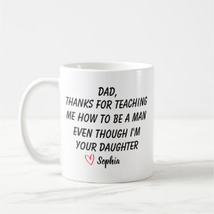 Personalized Dear Dad Mug, Fathers Day Gifts, Coffee Mug