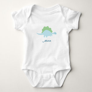 Personalized, dinosaurاسم البيبي baby bodysuit