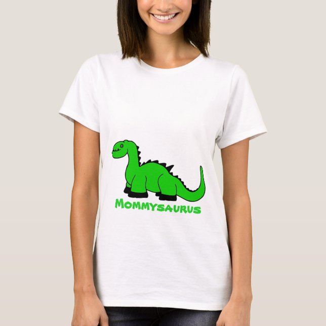 Personalized Dinosaur Adult T-Shirt for Women MOM (Front)