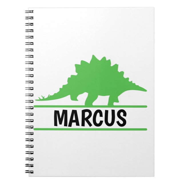 Personalized Dinosaur Name Notebook (Front)