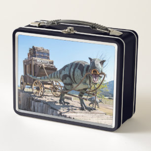 Personalized Dinosaur Stagecoach Lunch Box 