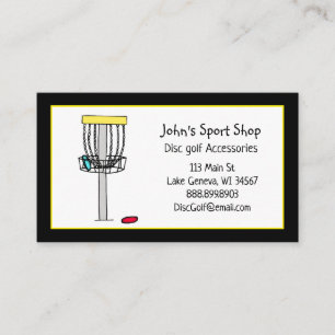 Personalized Disc Golf Shop Business    Card