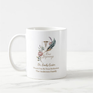 Personalized Doctor Appreciation New Beginnings Coffee Mug