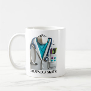 Personalized Doctor Custom Name for Doctor Day Coffee Mug