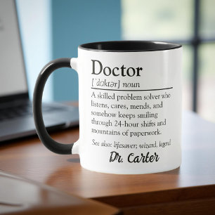 Personalized Doctor Definition Appreciation Mug