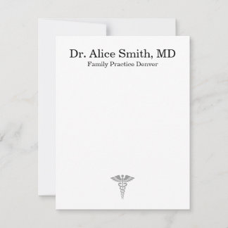 Personalized Doctor Note Cards