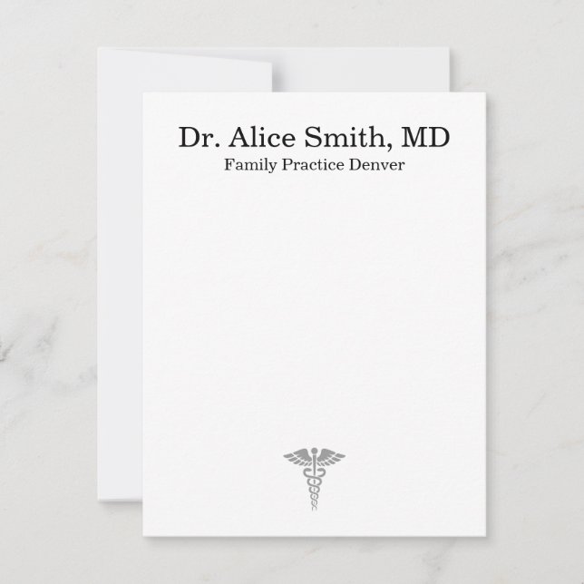 Personalized Doctor Note Cards (Front)