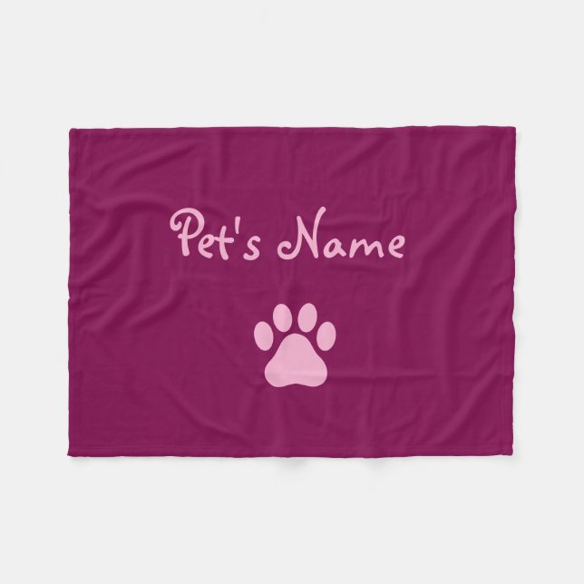 Personalized Dog Blankets (Front (Horizontal))