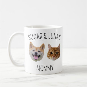 Personalized Dog Cat Face Mug, Mug gift for Mom
