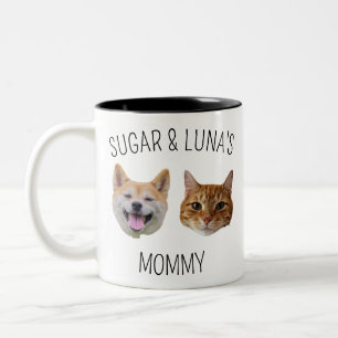 Personalized Dog Cat Face Mug, Mug gift for Mom