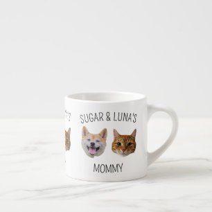 Personalized Dog Cat Face Mug, Mug gift for Mom