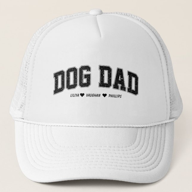 Personalized Dog Dad | Best Dog Dad Ever  Trucker Hat (Front)