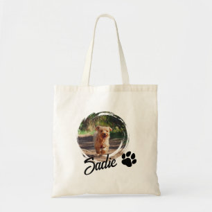 Personalized Dog Lover Gift - Custom Photo & Name Tote Bag